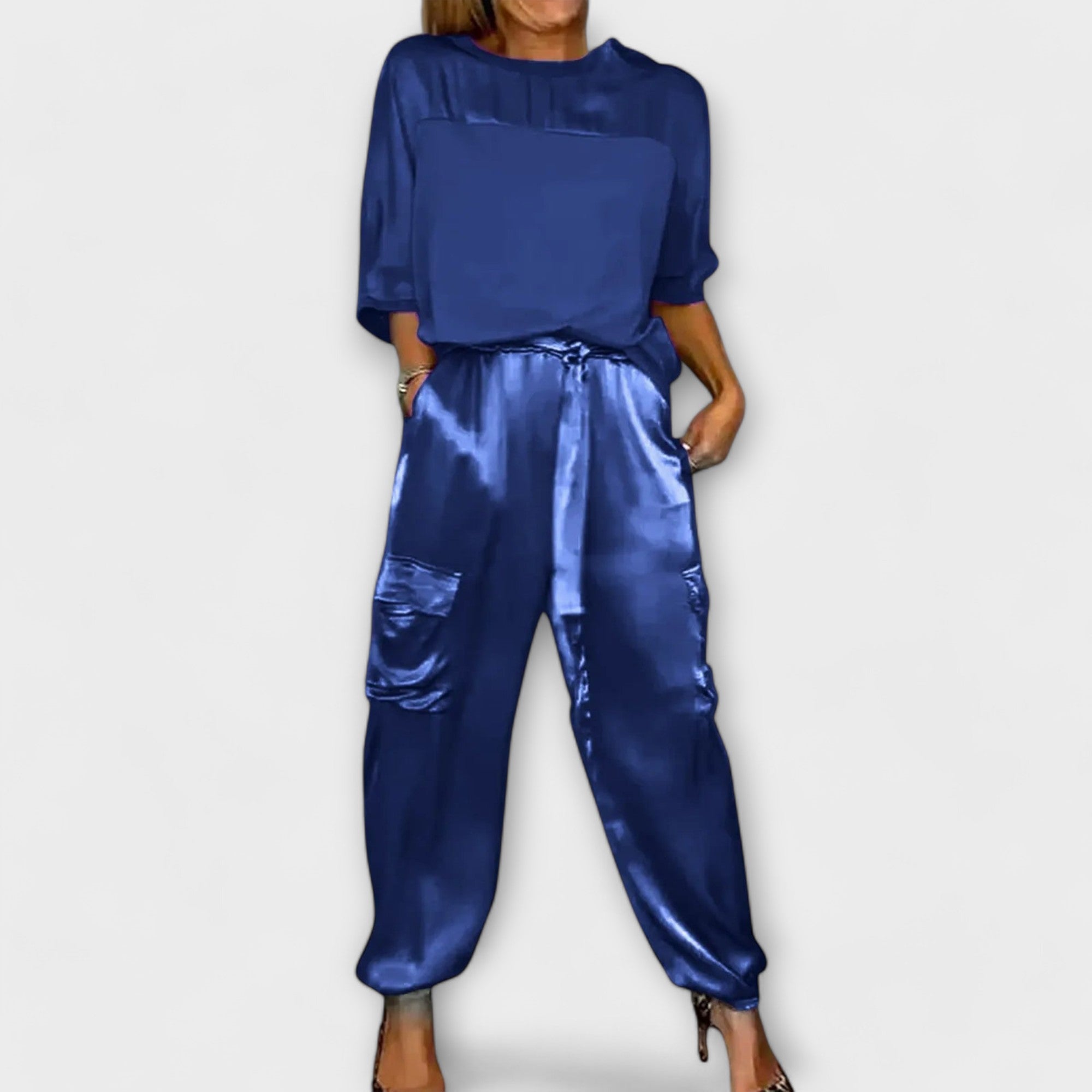 Silky Chic – Dwuczęściowy komplet z miękkiej tkaniny