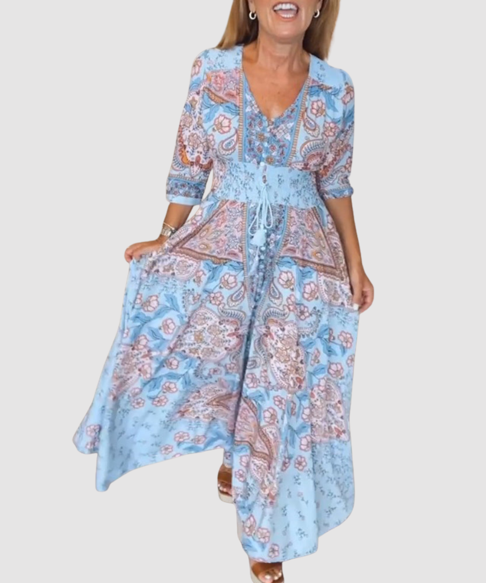 Essenz Sophie Relaxed Vacation Maxi Dress