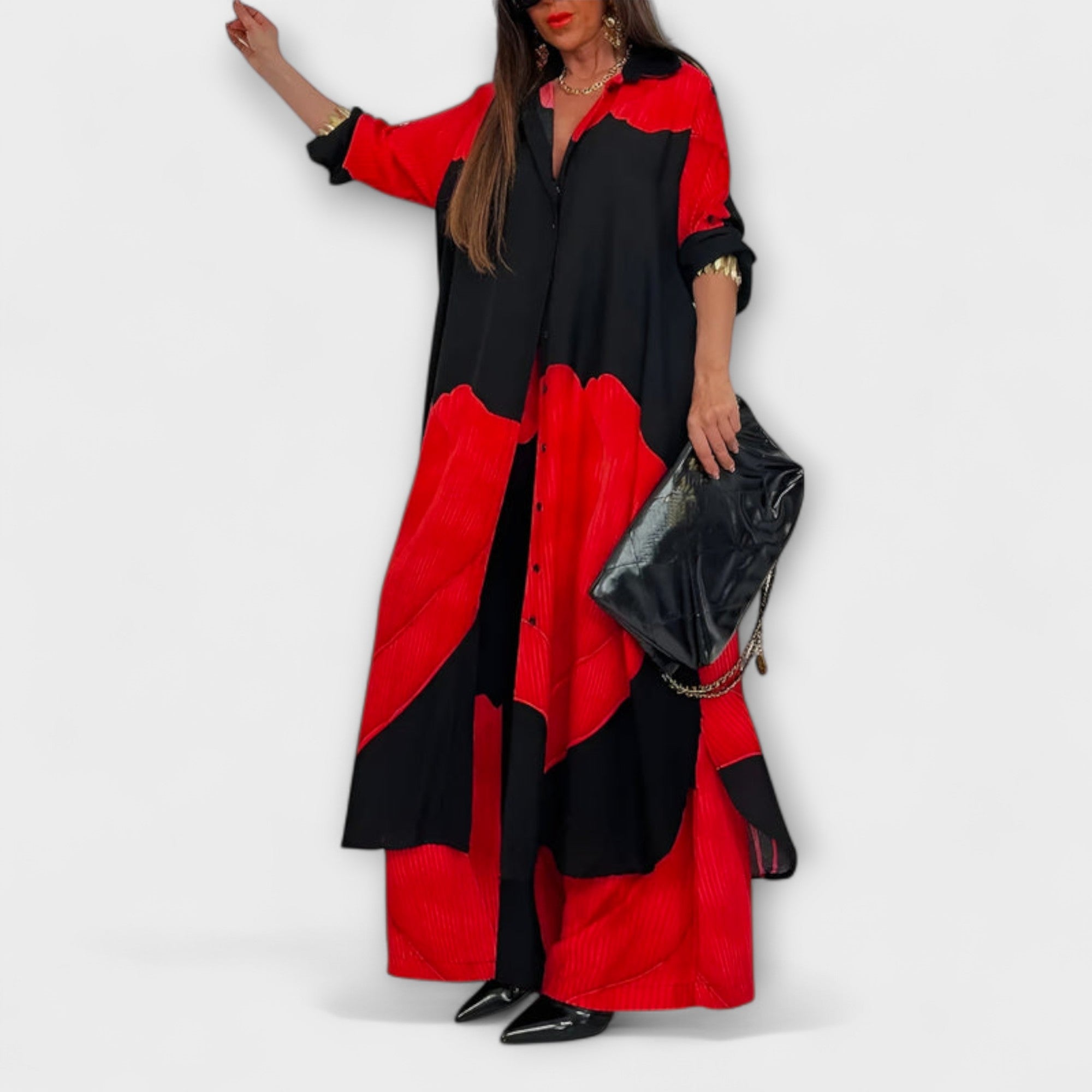 Moriel – Dwuczęściowy komplet z artystycznym nadrukiem