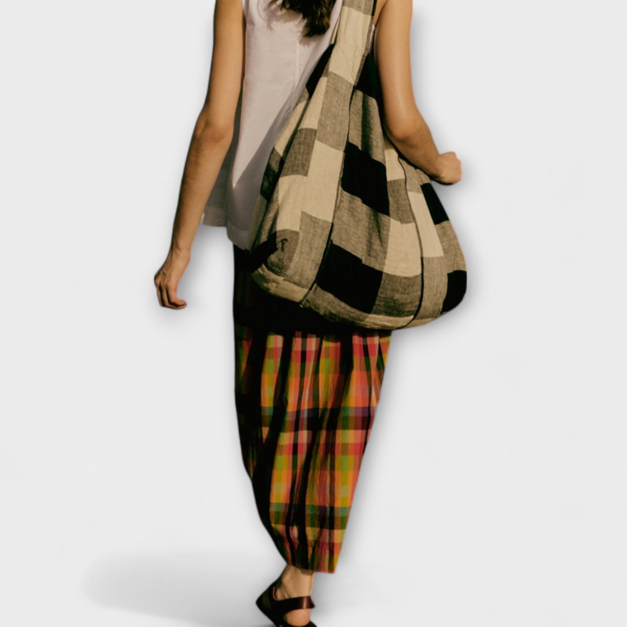 Nele – Plisseerock mit farbintensivem Streifenmuster