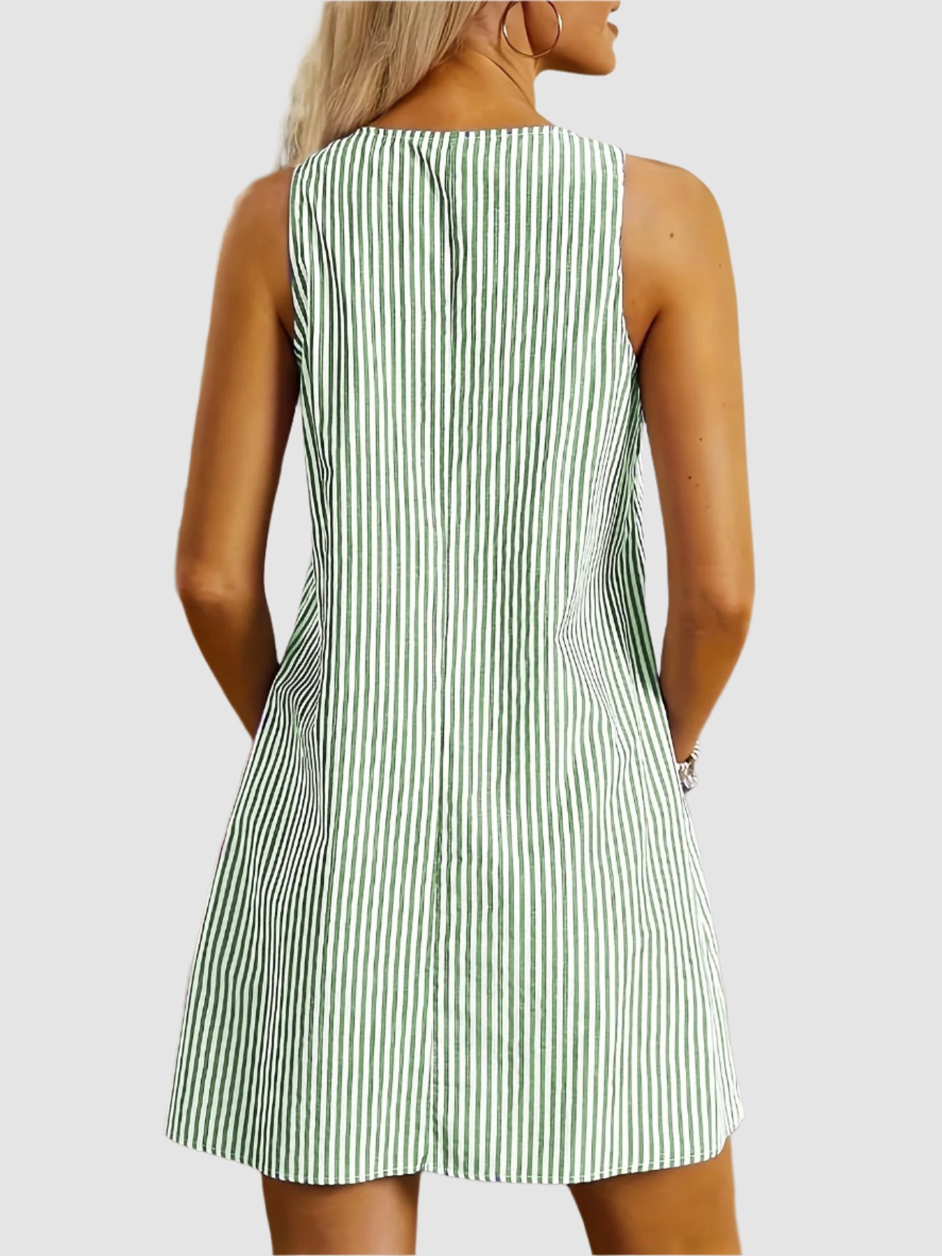 Essenz Serena Luxe Striped Midi Dress