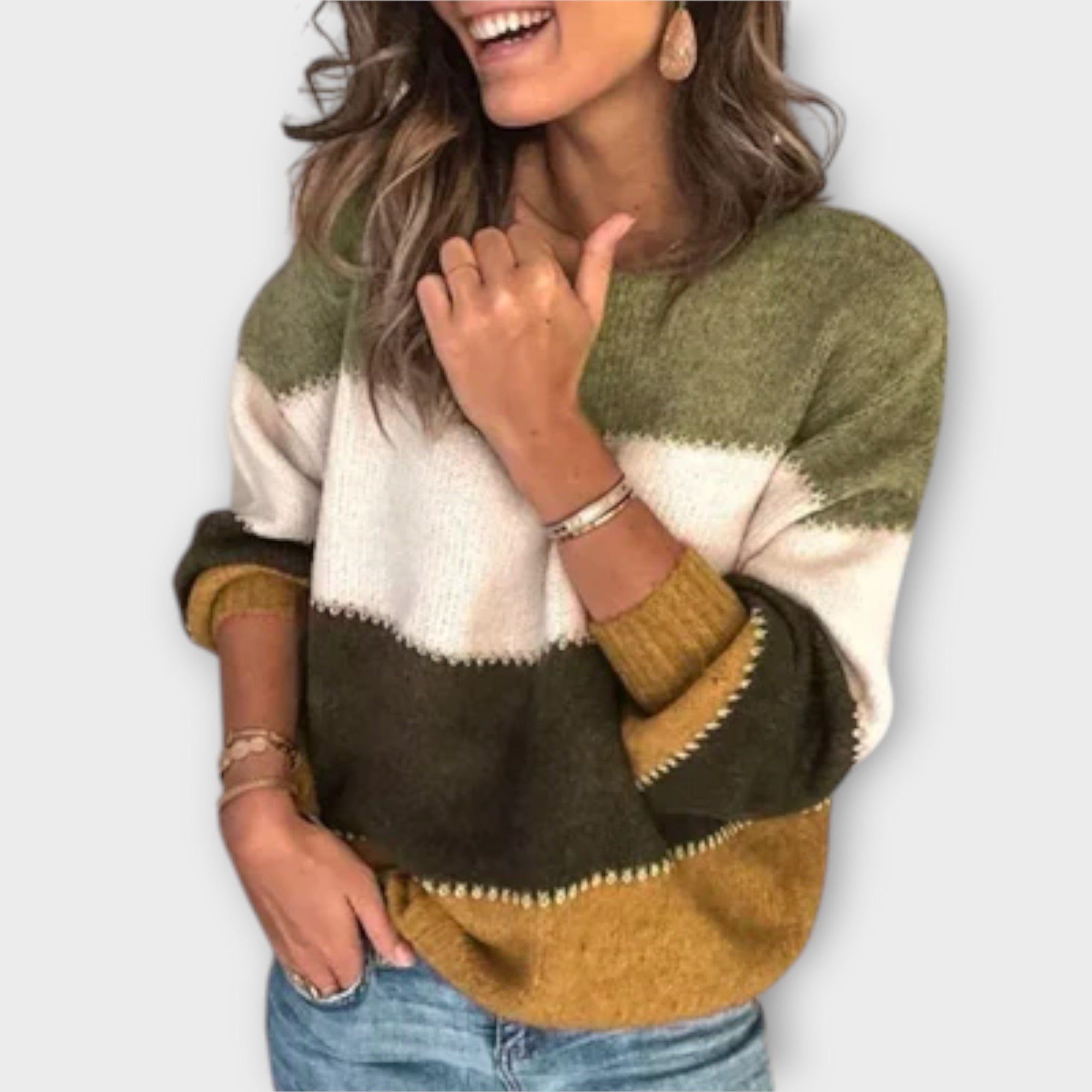 Elisa – Retro sweter damski, miękki i przytulny