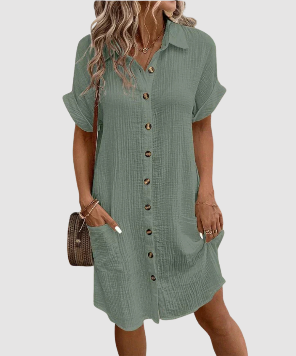 Essenz Celest Elegant Polo Dress