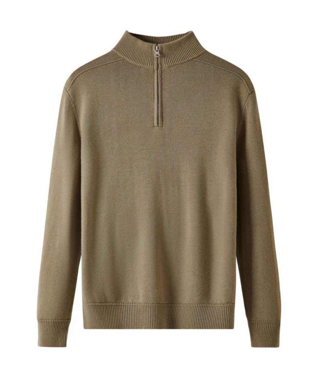 Capri – Męski sweter z wełny merynosów z półzamkiem