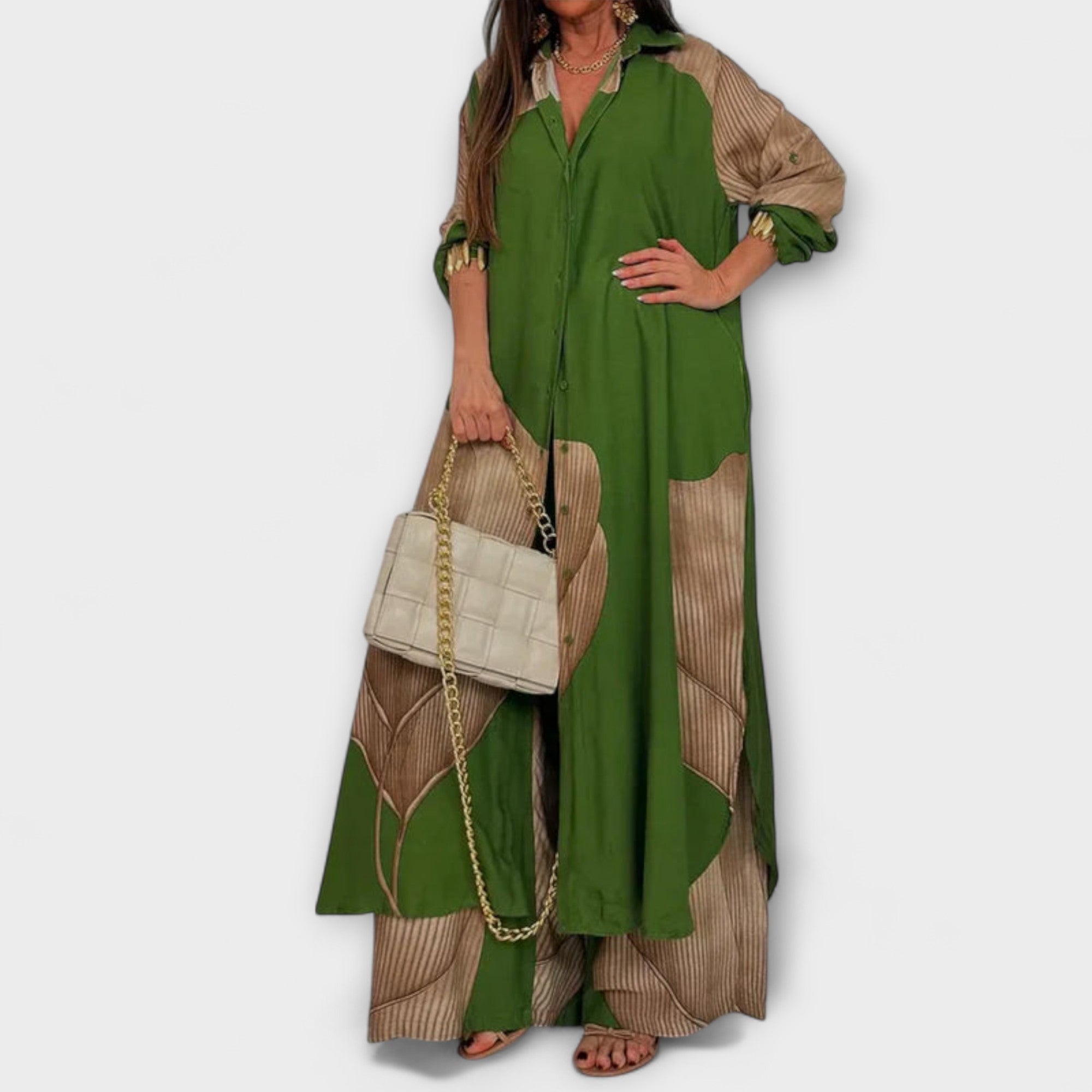 Moriel – Dwuczęściowy komplet z artystycznym nadrukiem