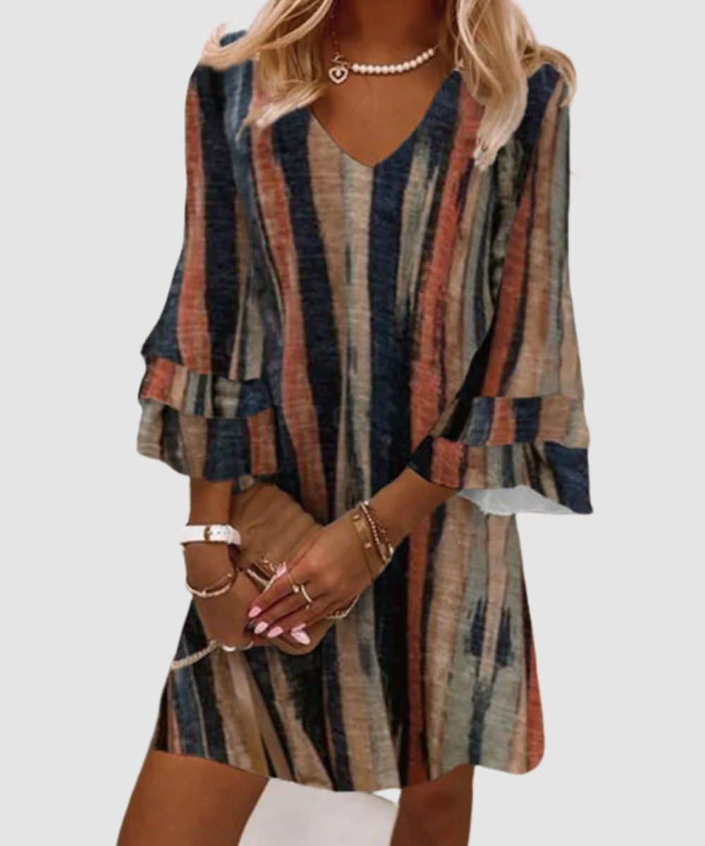 Essenz Elisa Vibrant A-Line Mini Dress