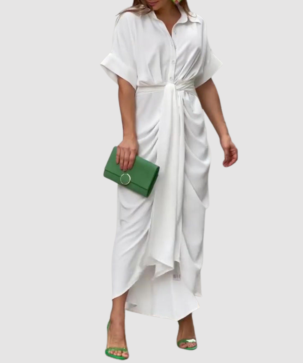 Essenz Amalia Luxe Wrap Maxi Dress