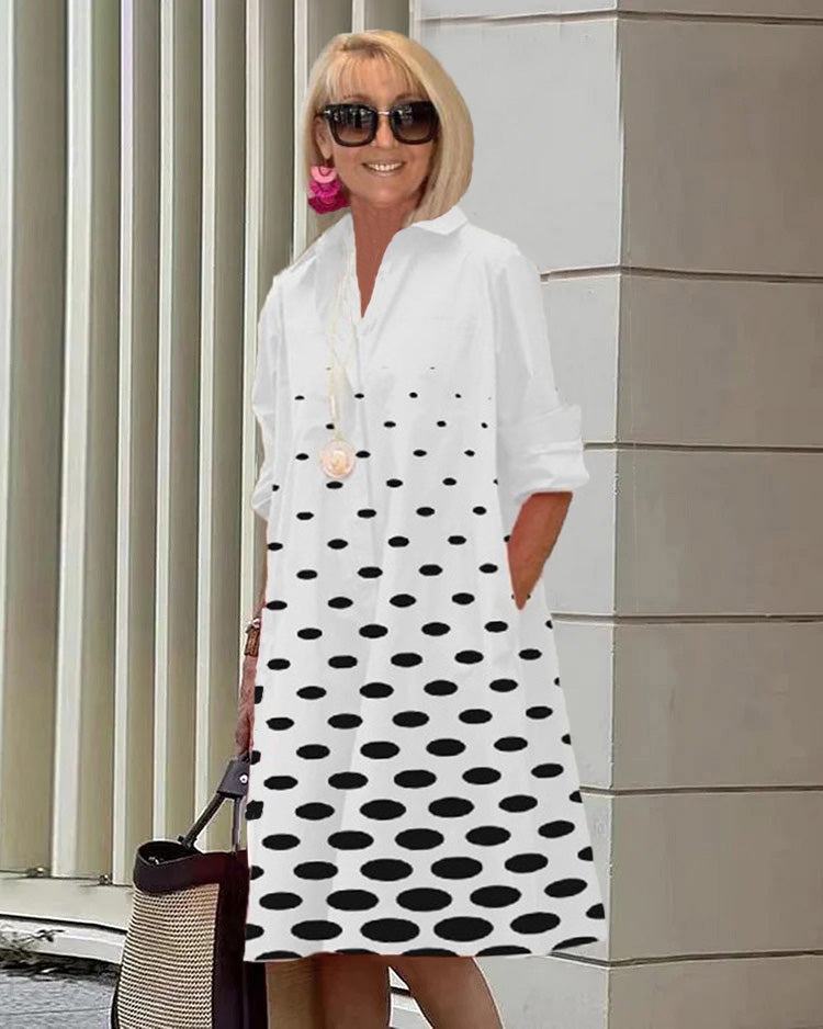 Aisling – Zwiewna sukienka boho midi w print