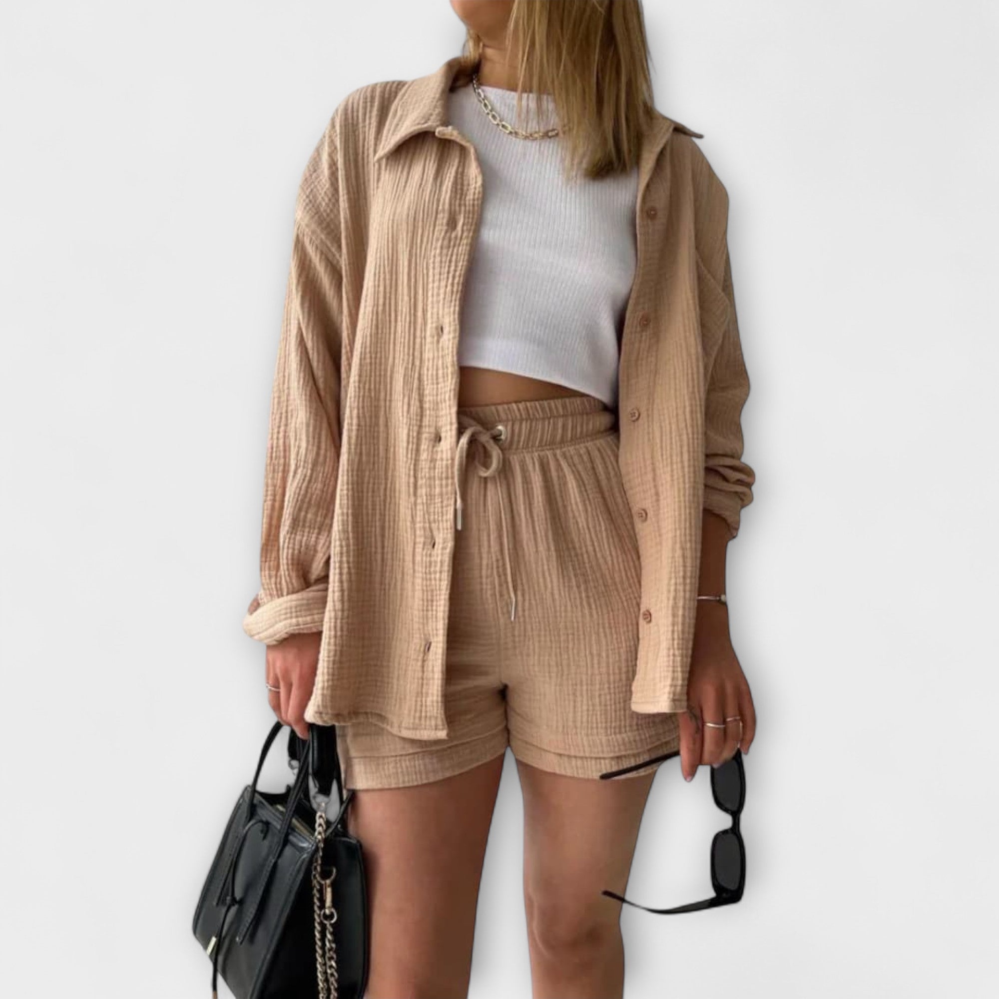 Victoria – Wygodny, dwuczęściowy komplet na ciepłe dni