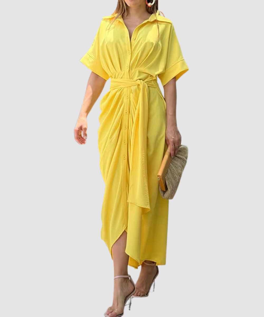 Essenz Amalia Luxe Wrap Maxi Dress