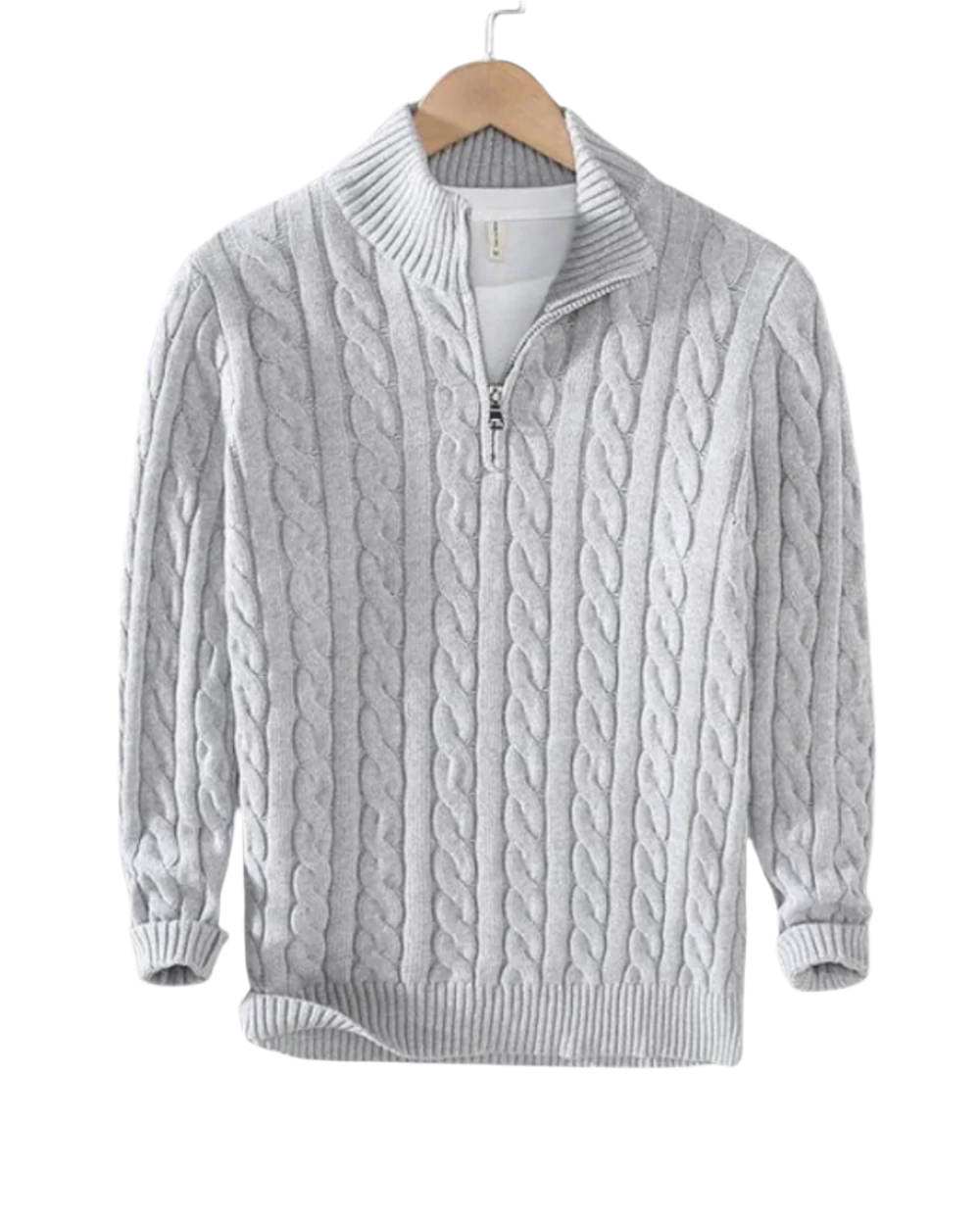 Pietro – Męski sweter z półzamkiem