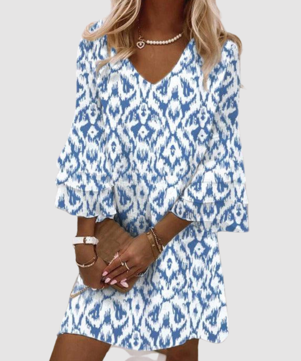 Essenz Elisa Vibrant A-Line Mini Dress