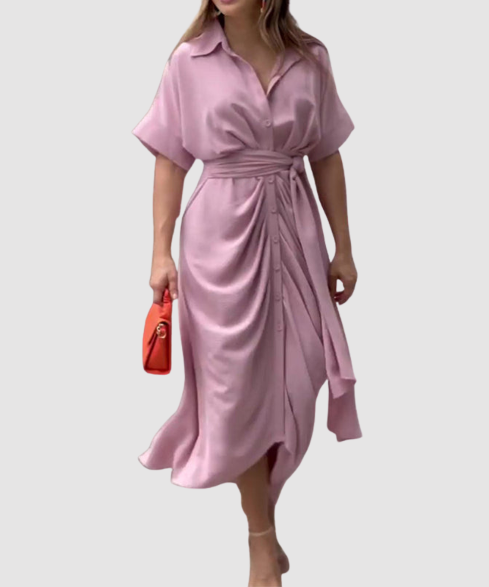 Essenz Amalia Luxe Wrap Maxi Dress