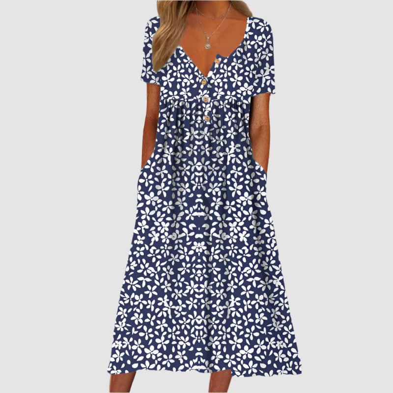 Essenz Aubrey Floral Everyday Midi Dress