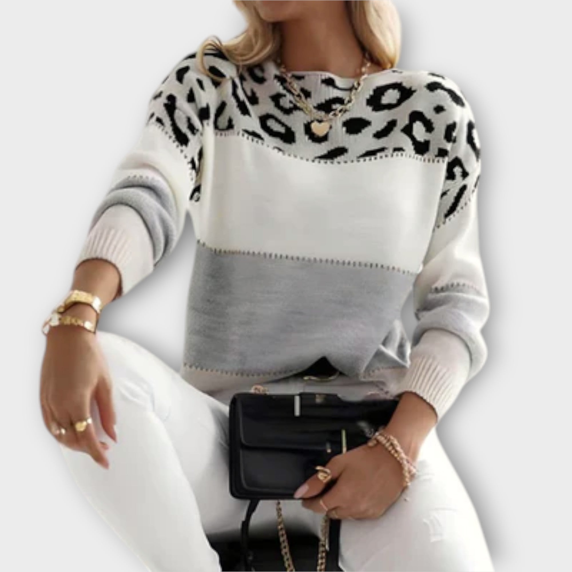 Cheyenne – Modny sweter damski w panterkę