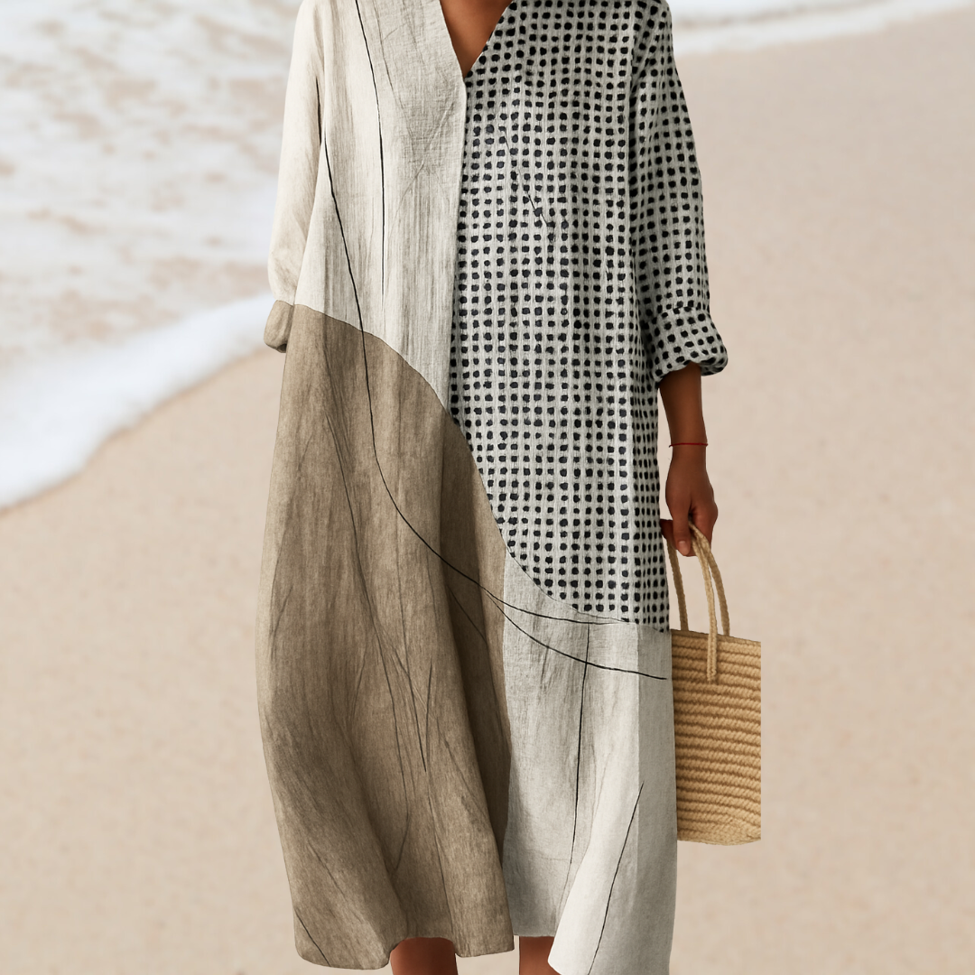 Kunstinspirierte Kleid – Natürliche Schönheit, die Blicke fesselt