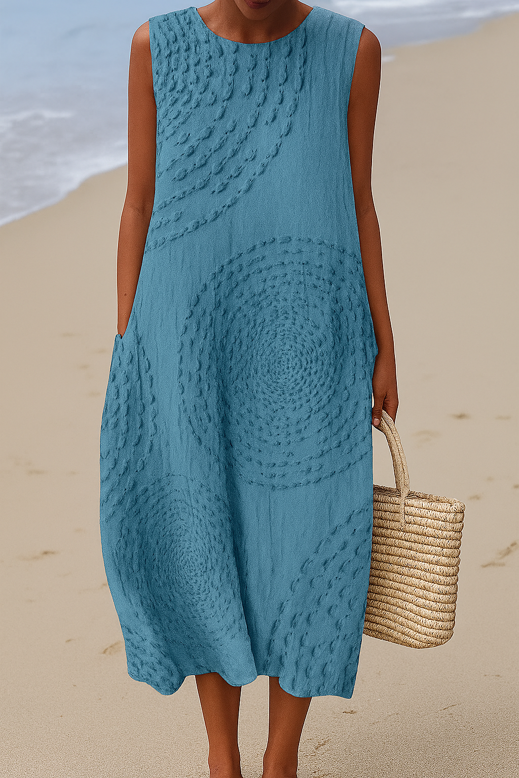 Ärmelloses Midikleid – Schlichte Eleganz für Sommertage