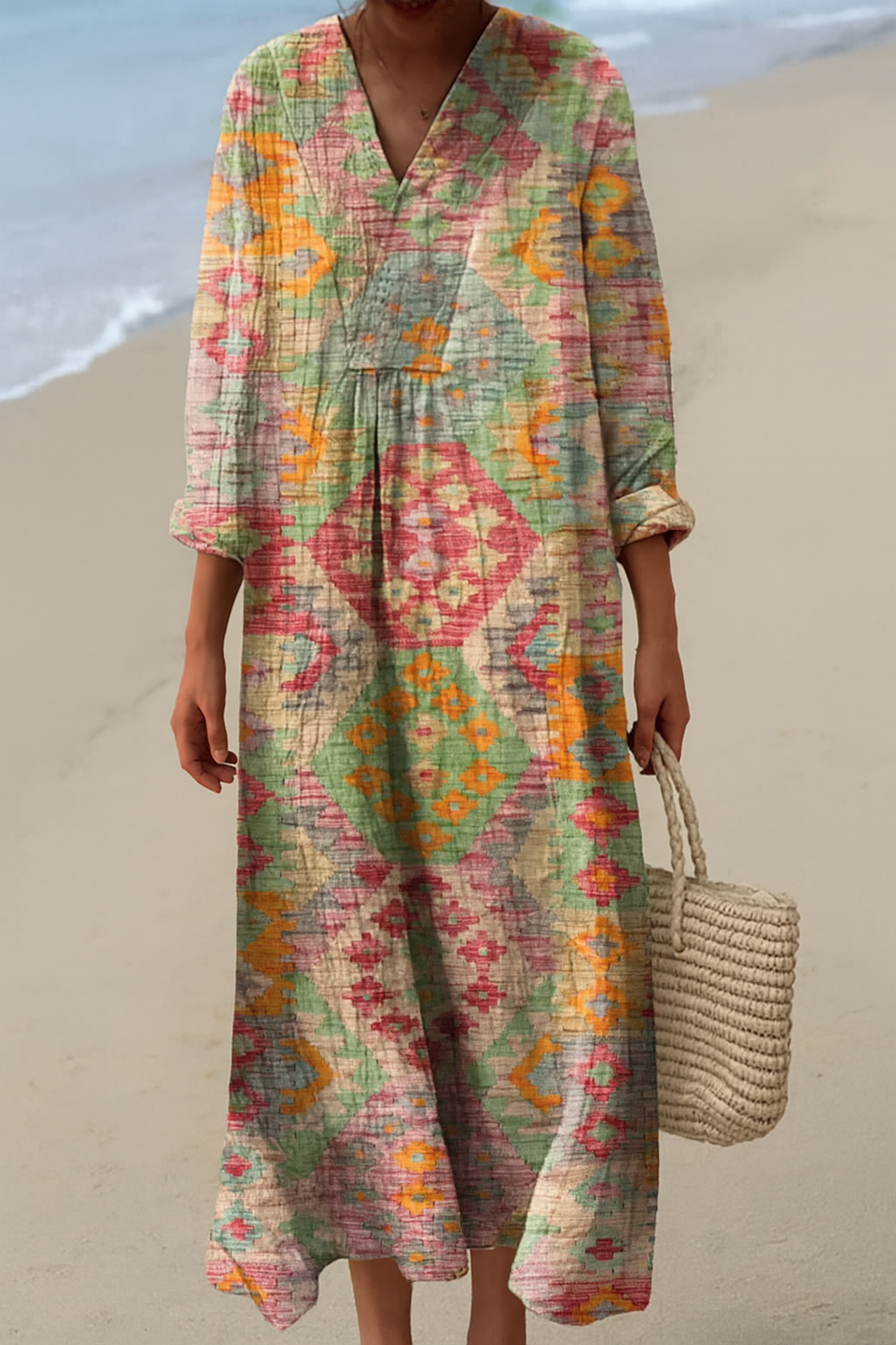 Kunstinspirierte Kleid – Natürliche Schönheit, die Blicke fesselt