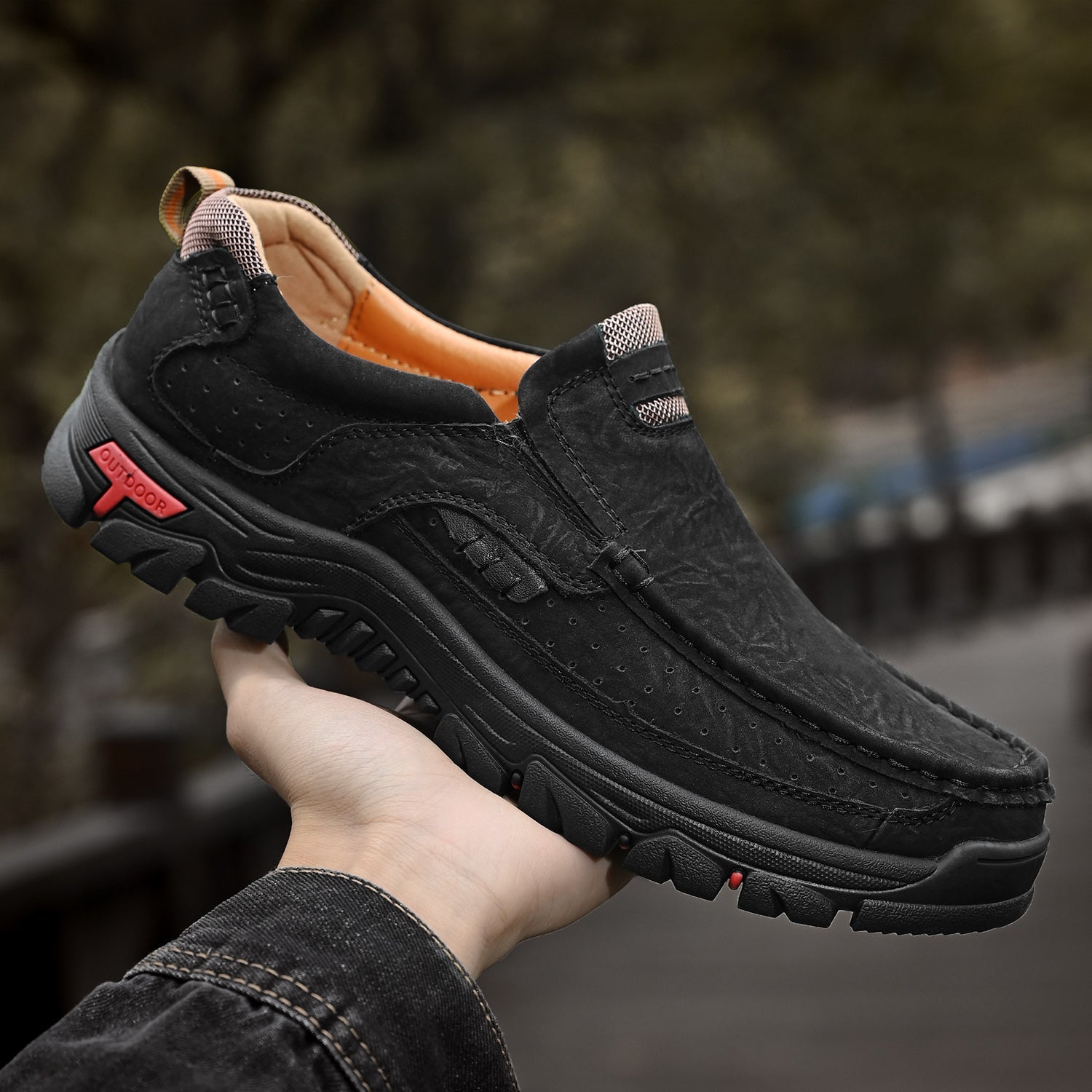 Krzysztof — Skórzane Buty Przejściowe z Ortopedyczną Podeszwą