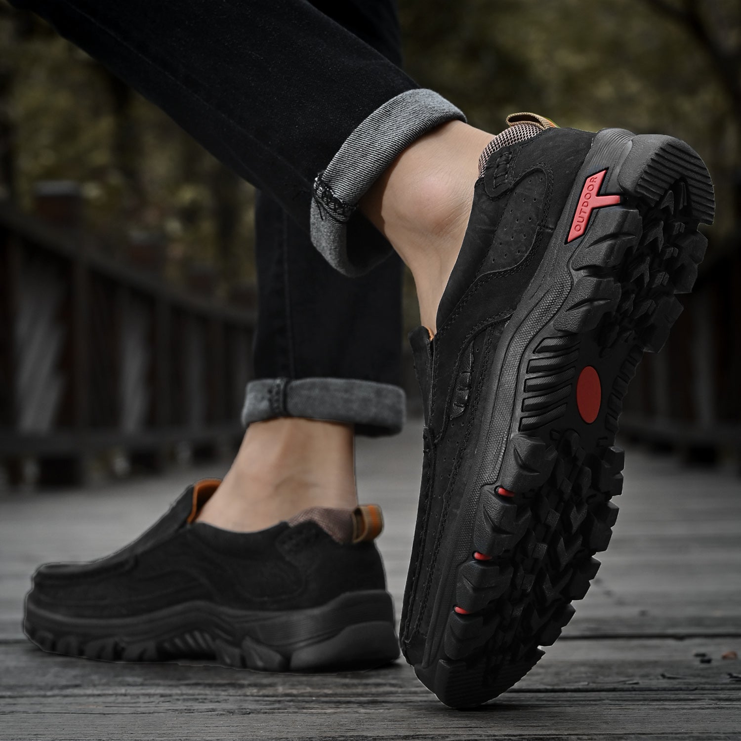 Krzysztof — Skórzane Buty Przejściowe z Ortopedyczną Podeszwą