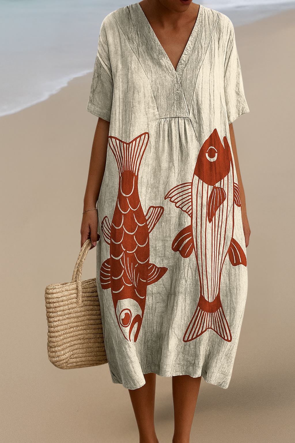 Kunstinspirierte Kleid – Natürliche Schönheit, die Blicke fängt