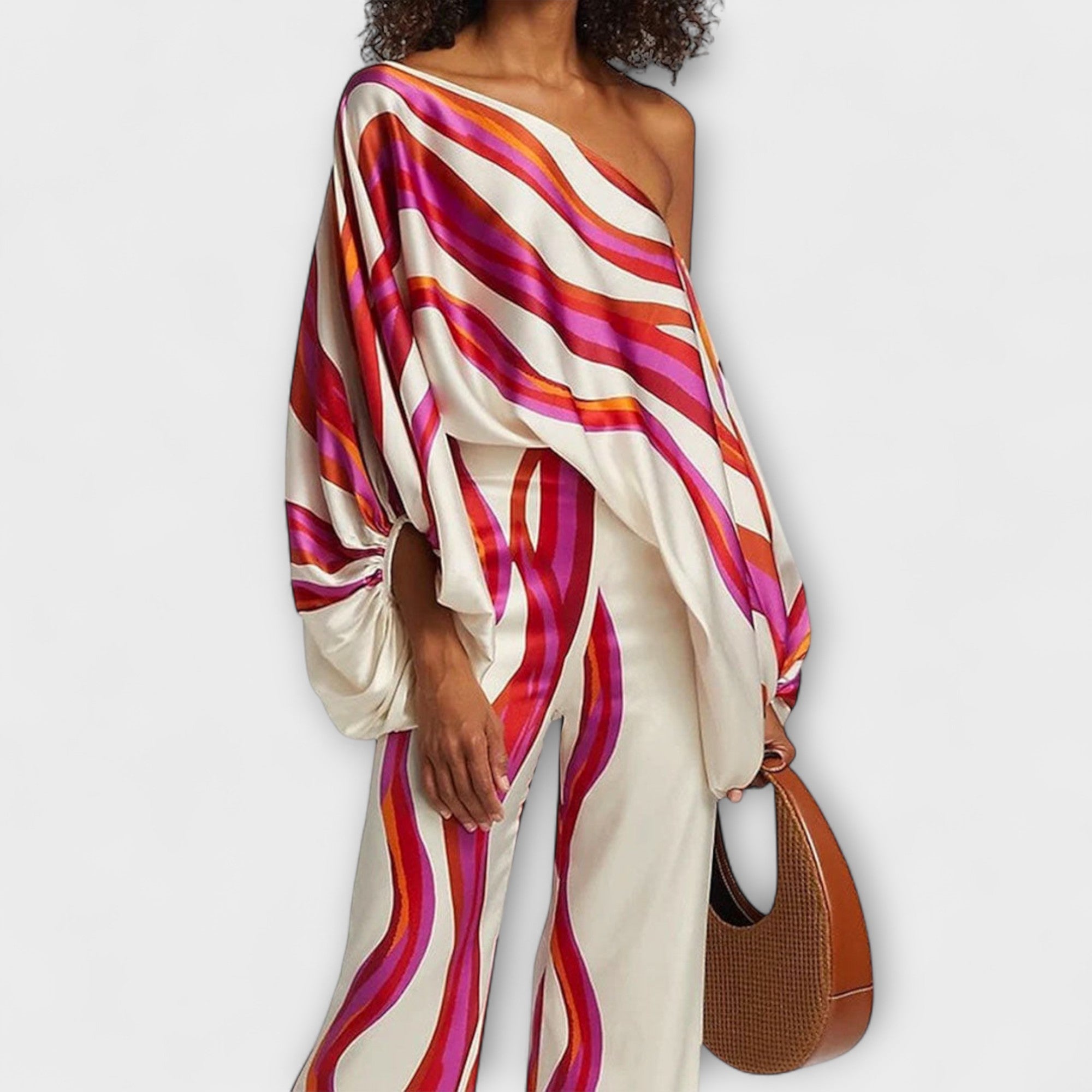 Greta – Elegancki letni komplet dwuczęściowy