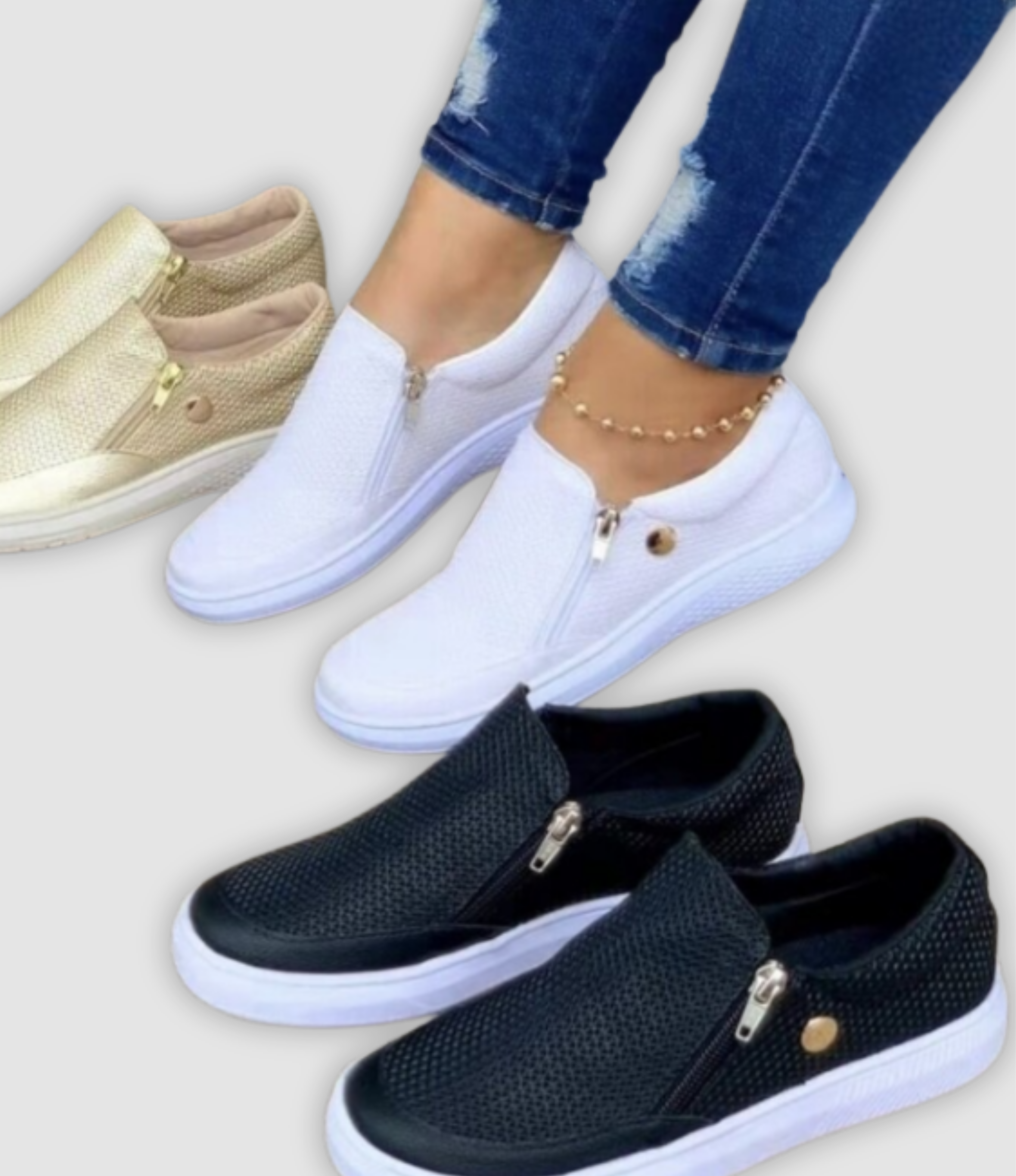 Jana - Reißverschluss Schuhe