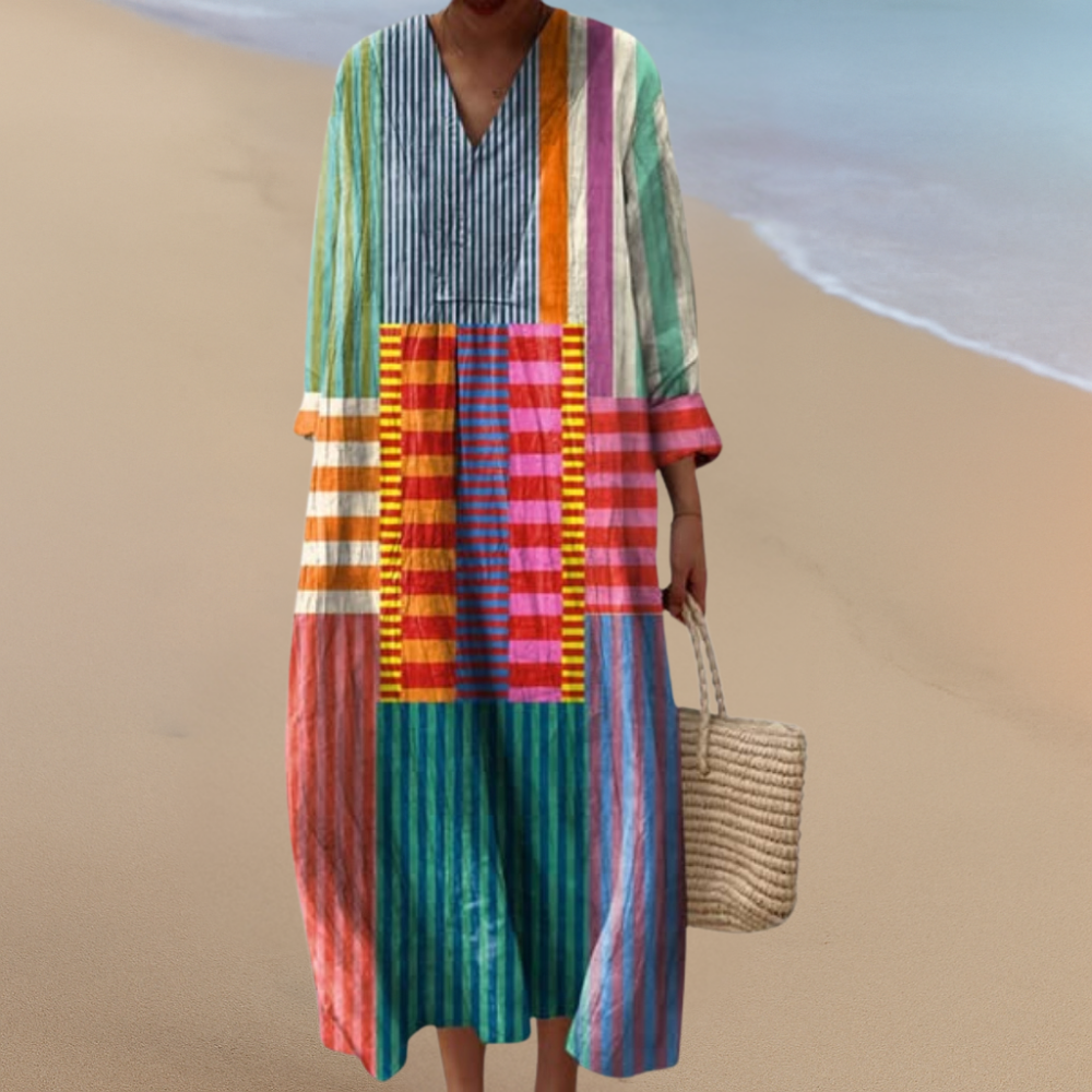 Boho Maxikleid – Mutige Muster, Unkomplizierter Komfort
