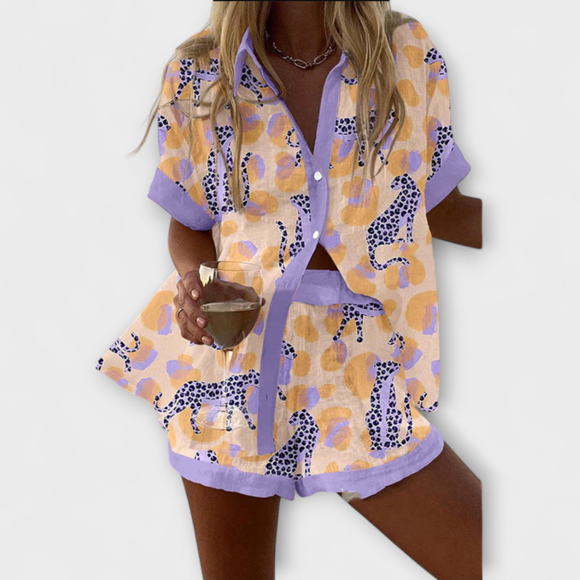 Reolia – Dwuczęściowy komplet w panterkę