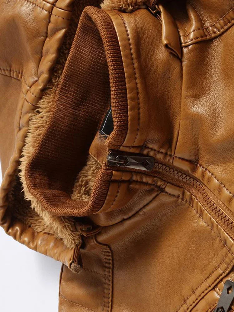 Luksusowa Kurtka Skórzana