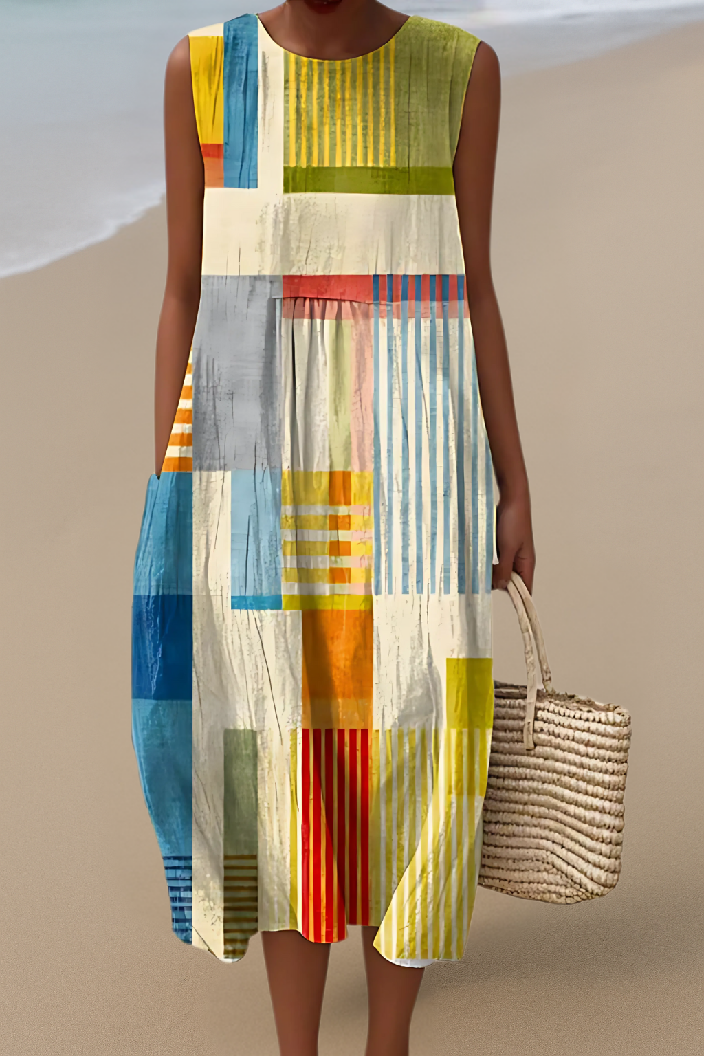 Ärmelloses Kleid – Schlichter Charme für sonnige Tage