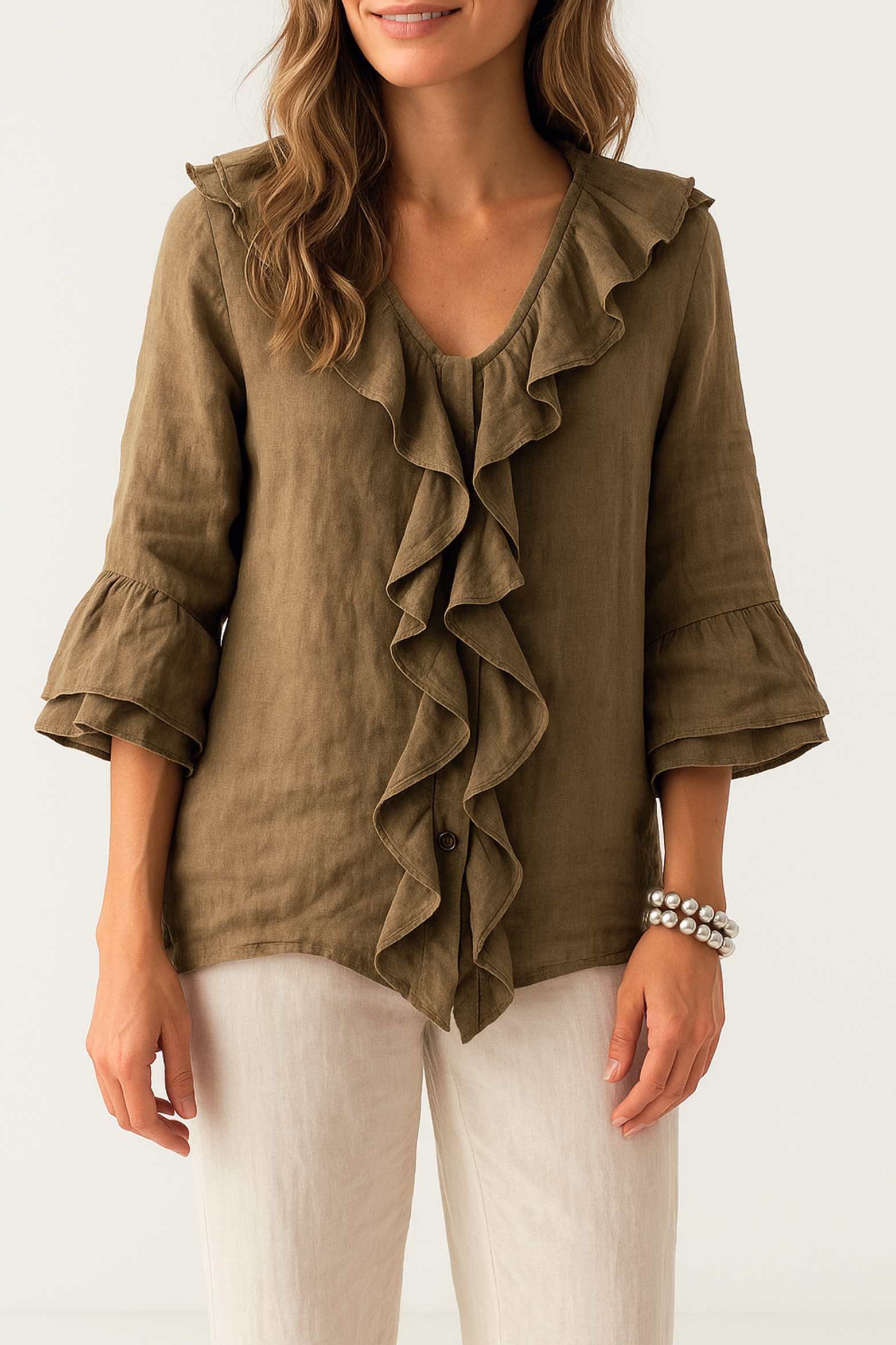 Luna | Zerknitterte Bluse