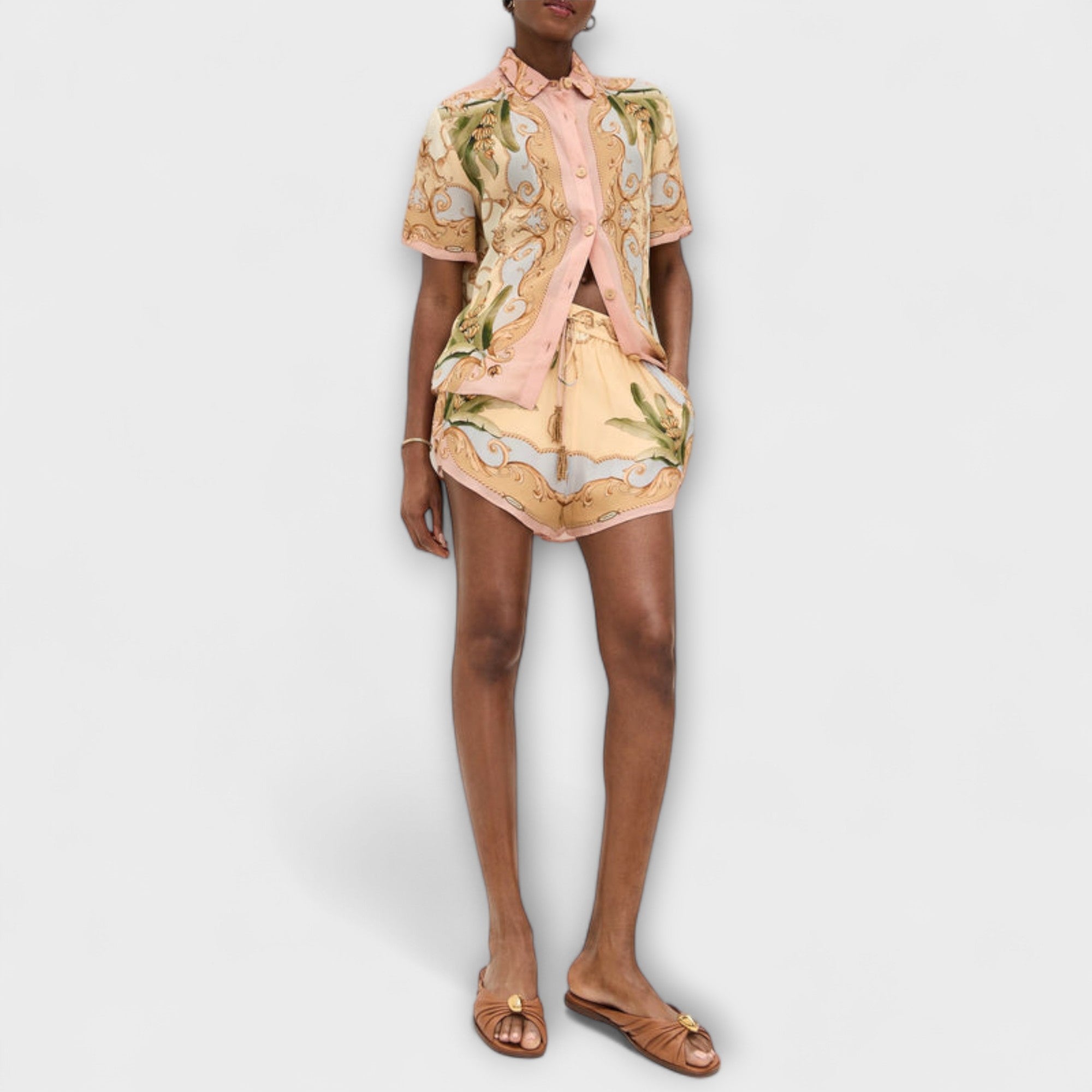 Maren – Zestaw Vintage z Botanicznym Wzorem Kalejdoskopu