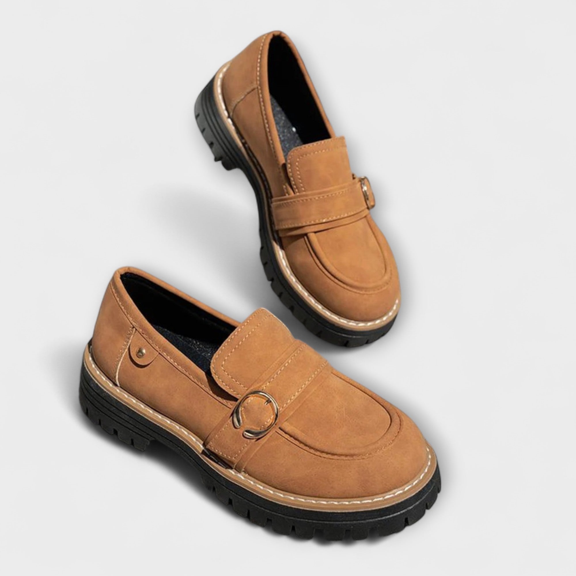 Lora – Casual Loafers z Okrągłym Noskiem