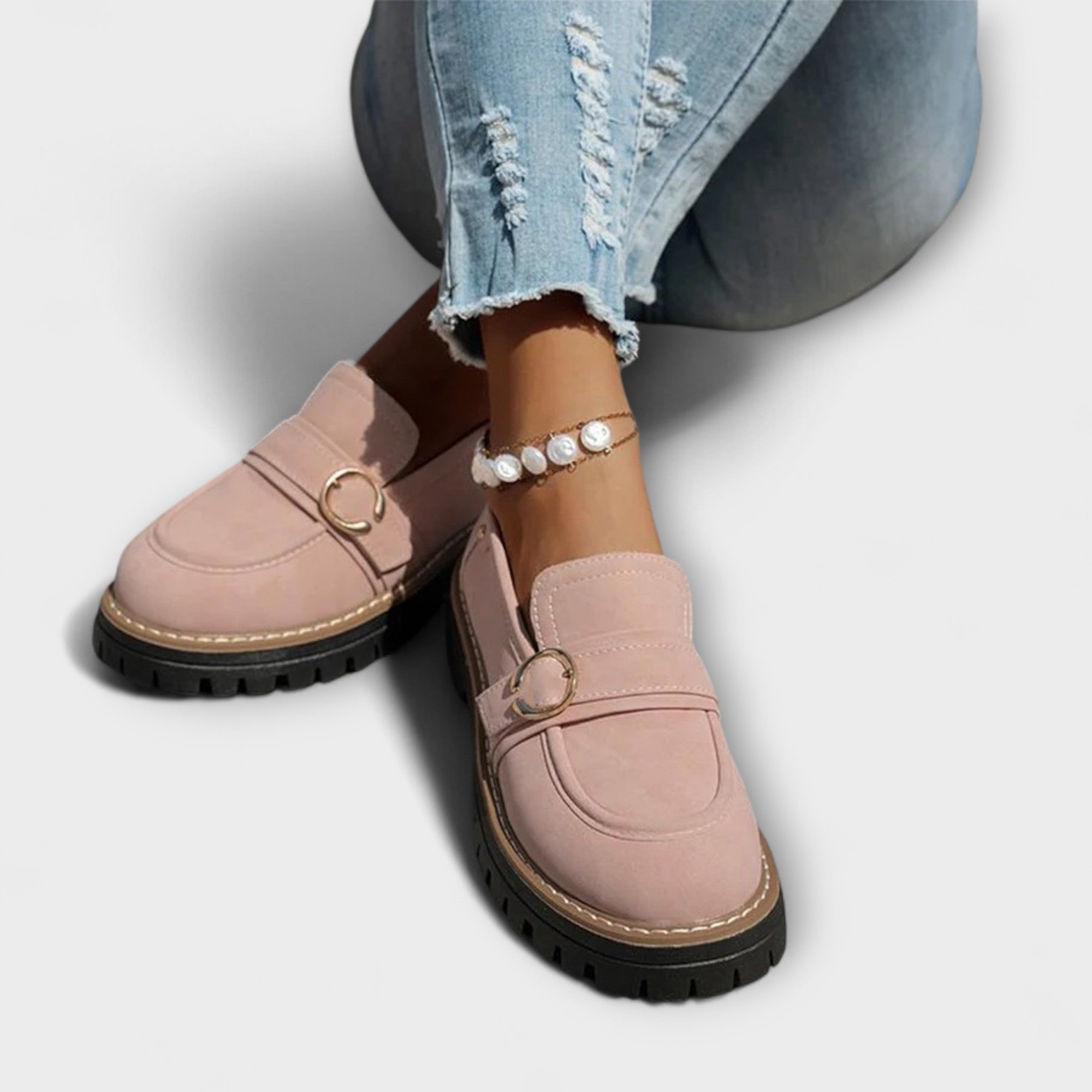 Lora – Casual Loafers z Okrągłym Noskiem