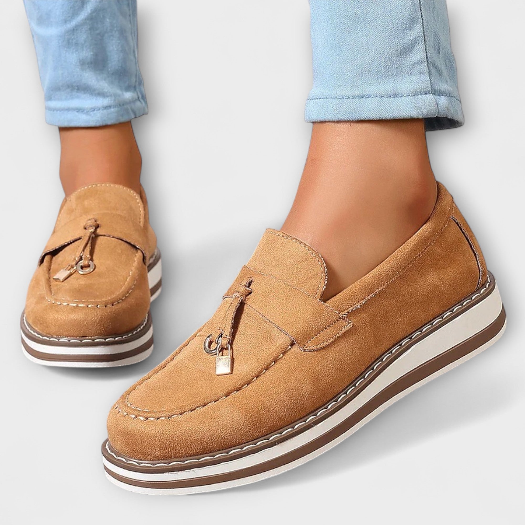 Halo – Casual Loafers z Okrągłym Noskiem