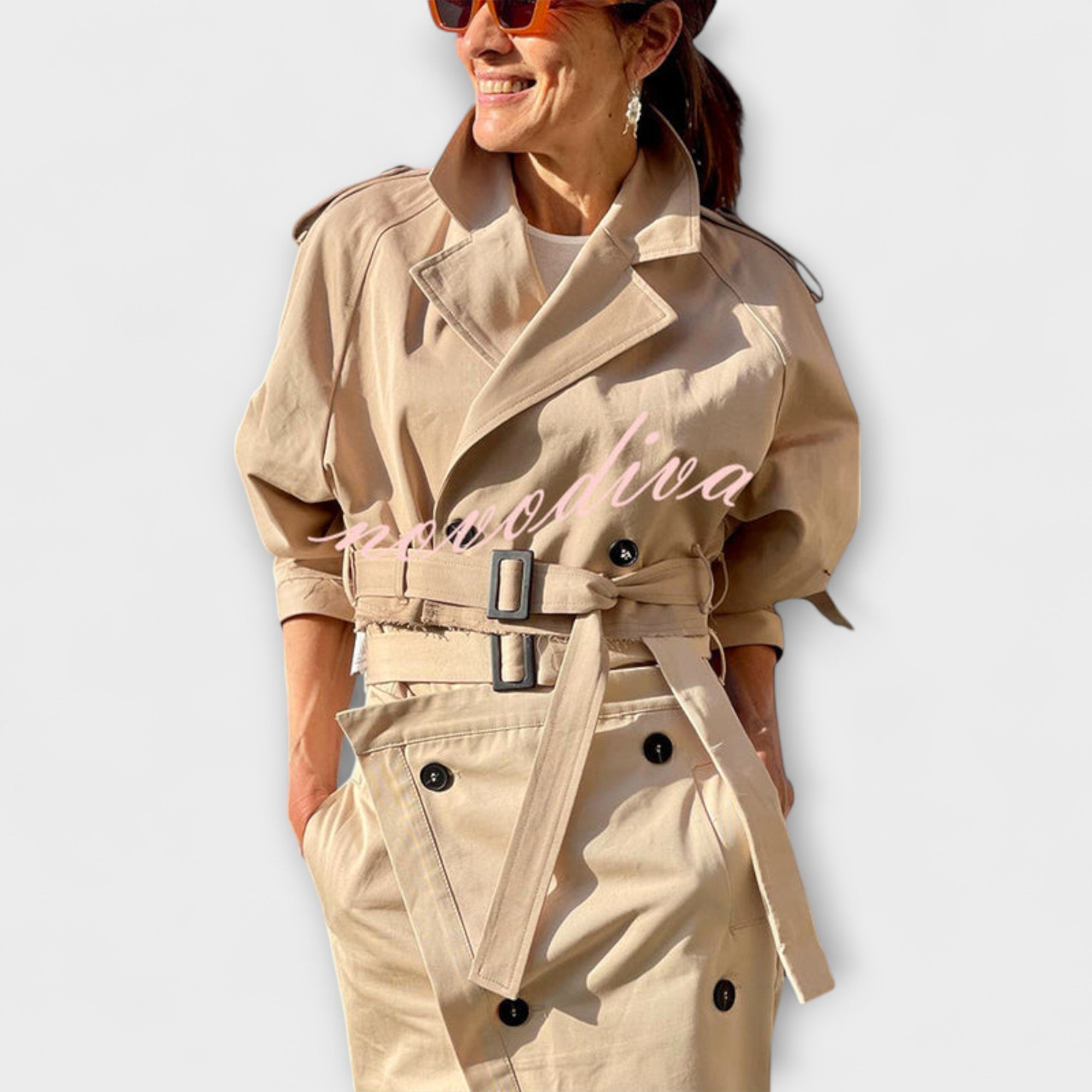 Lyra – Elegancki Zestaw: Marynarka i Spódnica Midi z Kieszeniami