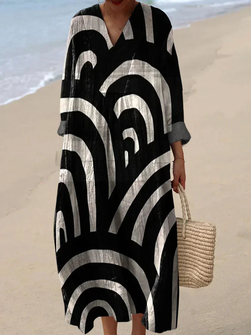 Kunstinspirierte Kleid – Natürliche Schönheit, die Blicke fesselt