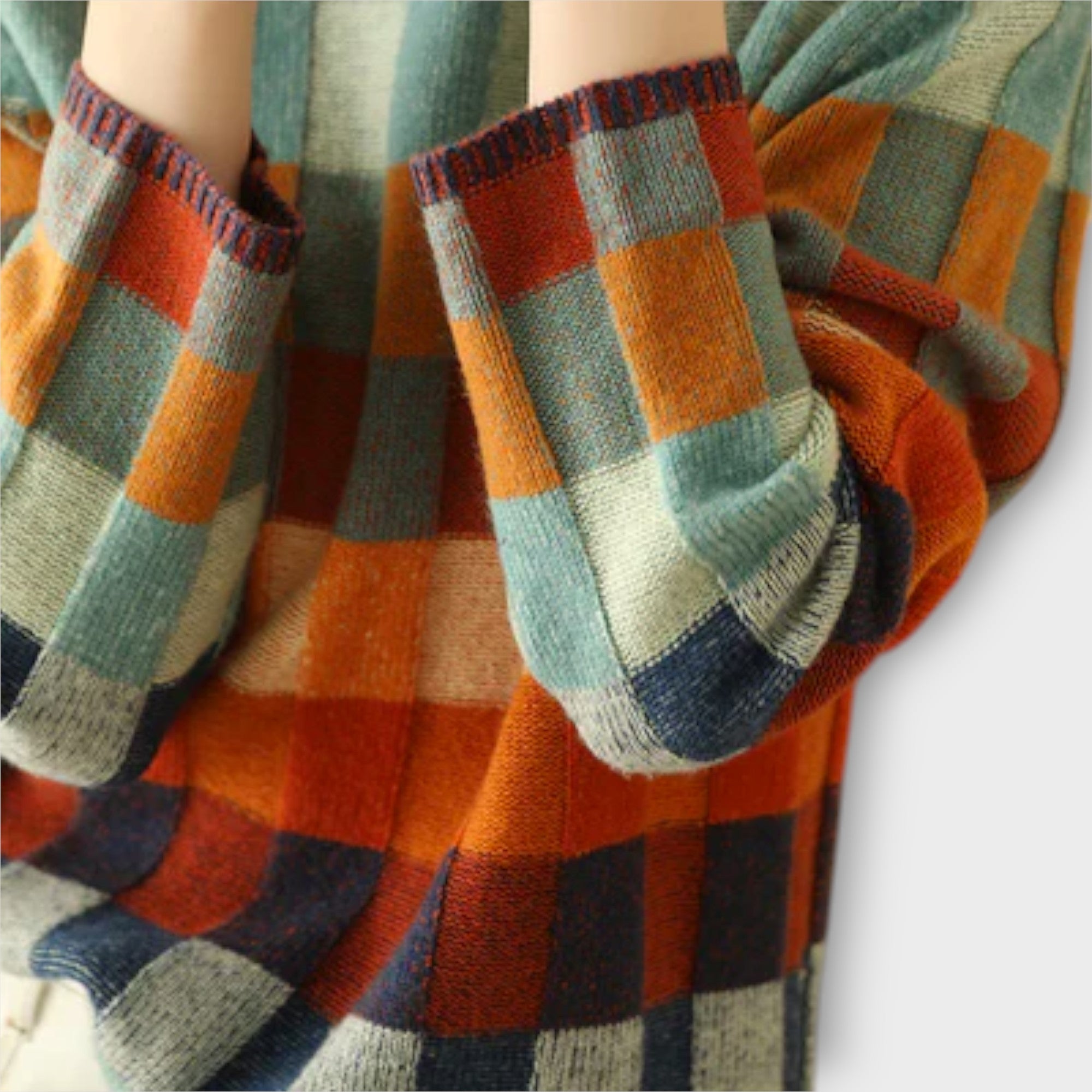 Erika – patchworkowy golf łączący styl i komfort