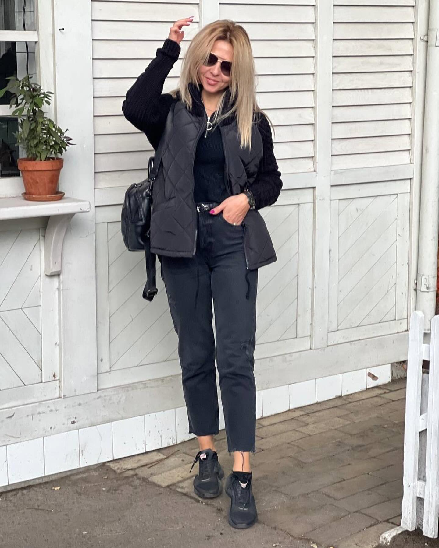 Kasia – Kurtka patchworkowa z dzianiny