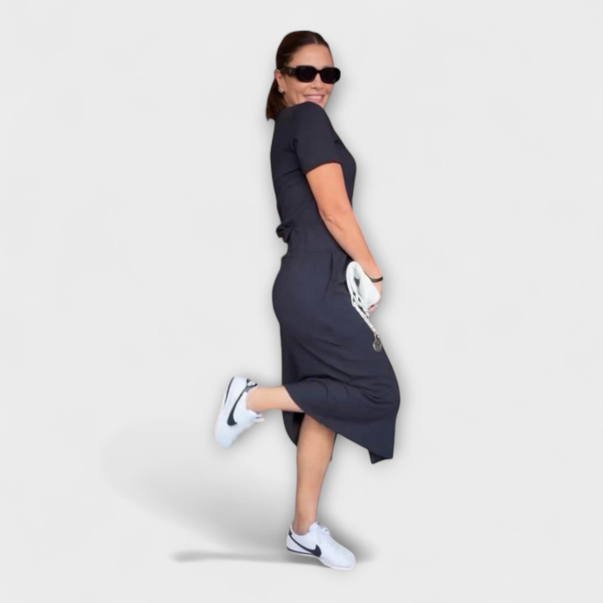 Danielle – Stylowy Zestaw z Dekoltem w Serek: Top i Zwiewna Spódnica