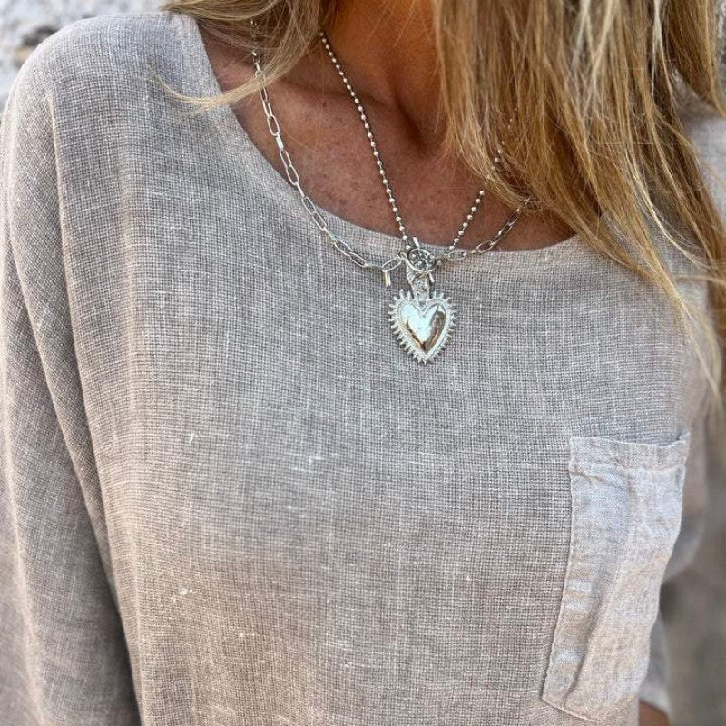 Luna | Lässige Baumwollbluse