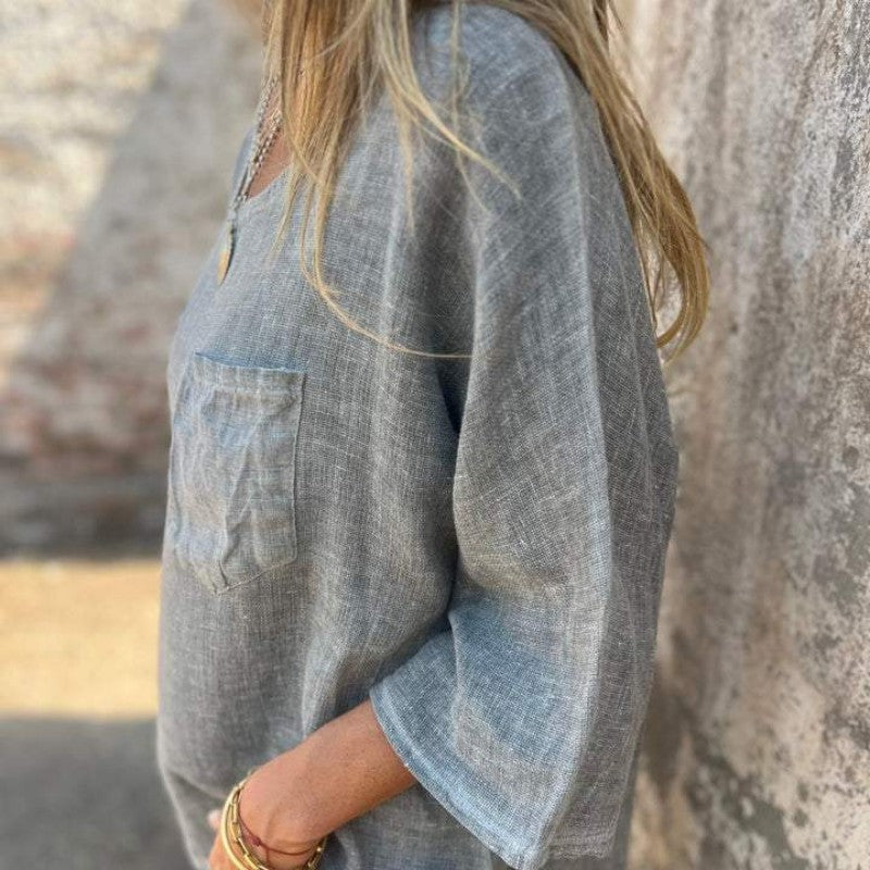 Luna | Lässige Baumwollbluse