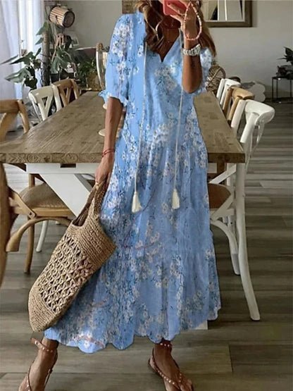 Arianelle – Boho sukienka midi z nadrukiem