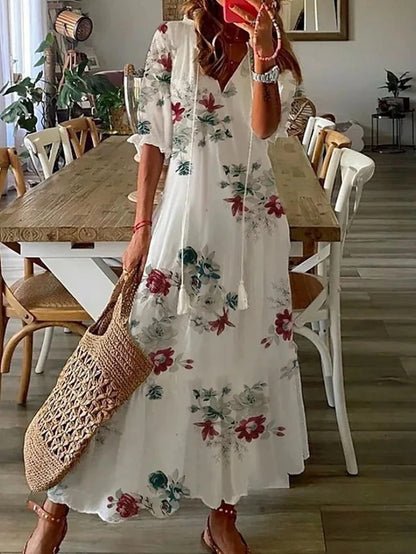 Arianelle – Boho sukienka midi z nadrukiem