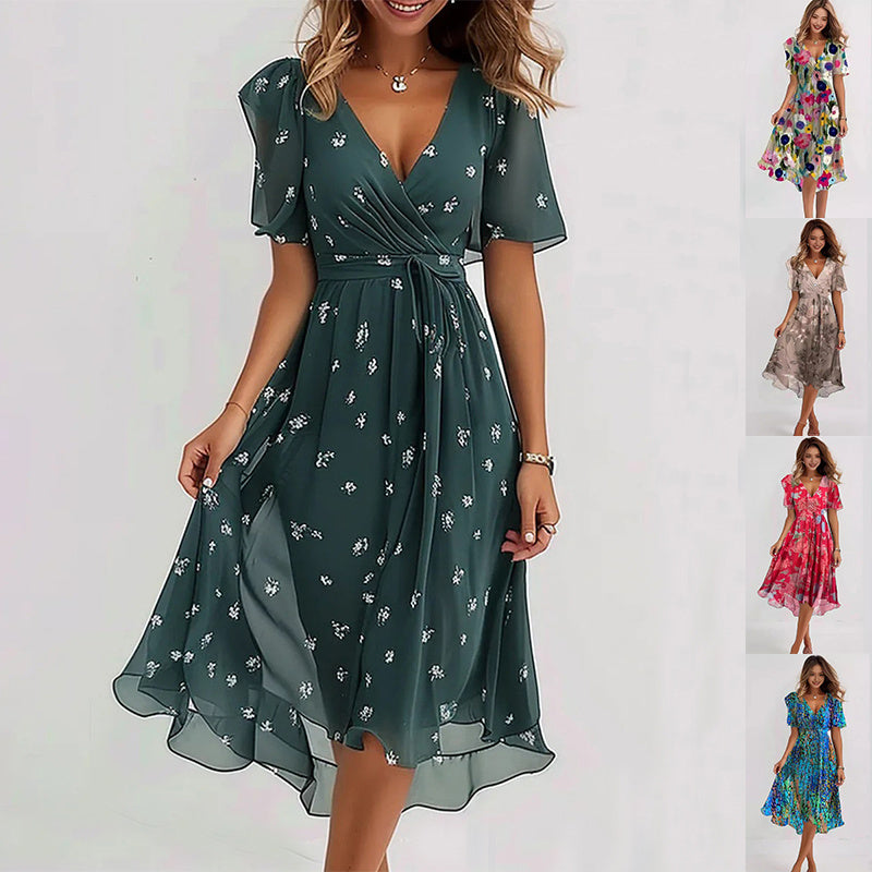 Essenz Sofia Elegant Spring Midi Dress