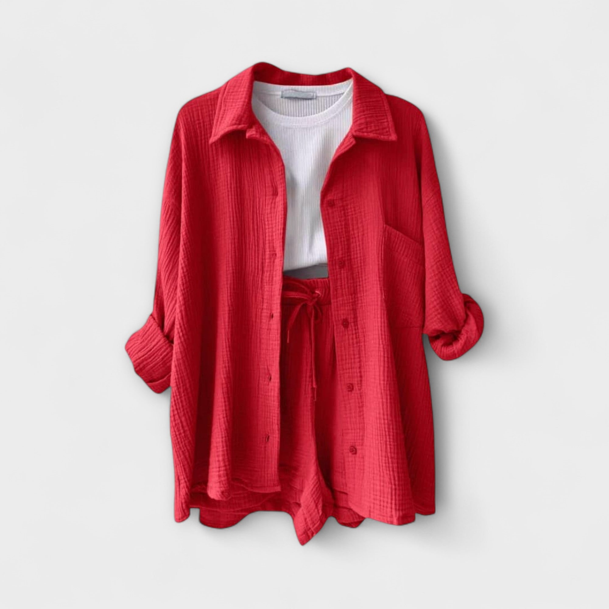 Victoria – Wygodny, dwuczęściowy komplet na ciepłe dni