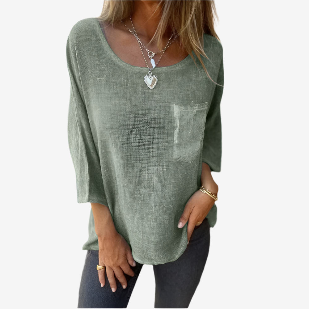 Luna | Lässige Baumwollbluse