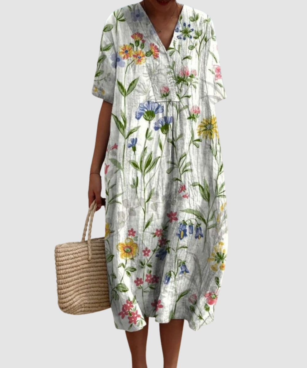 Essenz Emma Flowing Summer Midi Dress