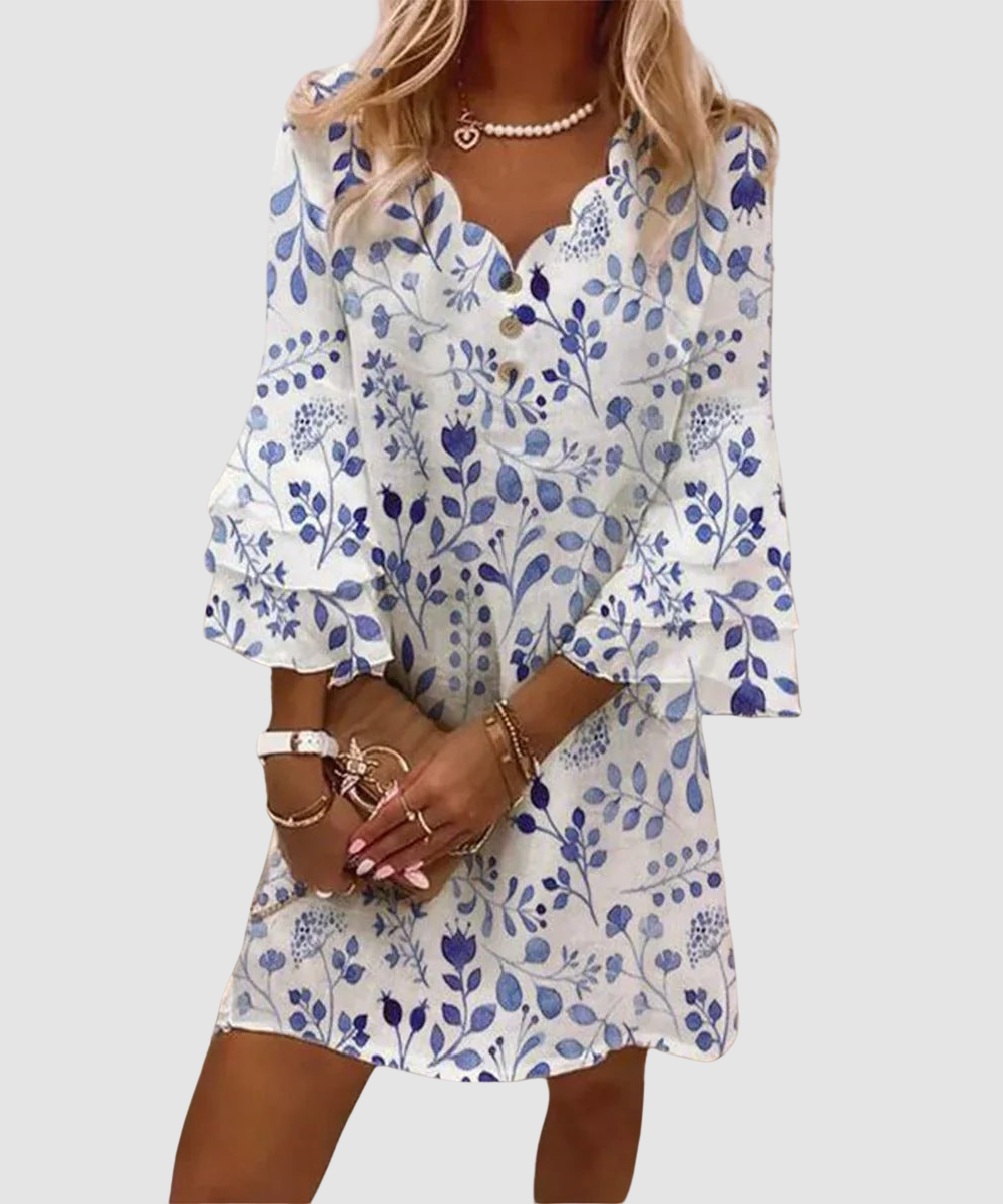 Essenz Elisa Vibrant A-Line Mini Dress